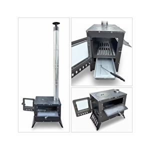 Kadıoğlu Ks45 Portatif Kamp, Çadır, Karavan Sobası