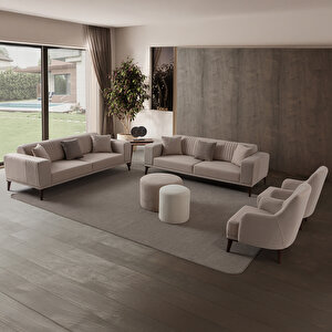 Regnar 3+3+1+1 Koltuk Takımı Sütlü Kahve Sütlü Kahve