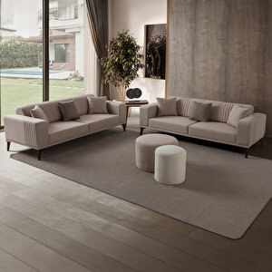 Edsy Home Regnar 3+3+1+1 Koltuk Takımı Sütlü Kahve