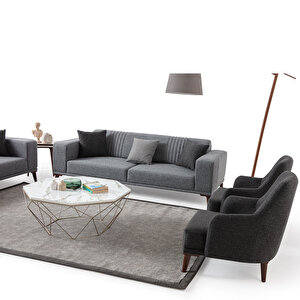 Edsy Home Regnar 3+3+1+1 Koltuk Takımı Gri