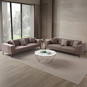 Regnar 3+3+1 Koltuk Takımı Kahverengi Kahverengi