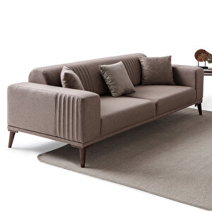 Edsy Home Regnar 3+3+1 Koltuk Takımı Kahverengi