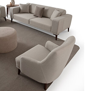 Edsy Home Regnar 3+3+1+1 Koltuk Takımı Krem