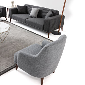 Regnar 3+3+1 Koltuk Takımı Antrasit Antrasit