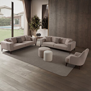 Regnar 3+3+1 Koltuk Takımı Sütlü Kahve Sütlü Kahve