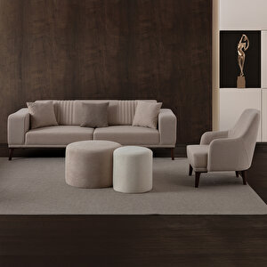 Regnar 3+3+1 Koltuk Takımı Sütlü Kahve Sütlü Kahve