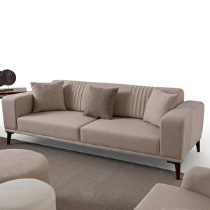 Edsy Home Regnar 3+3+1 Koltuk Takımı Sütlü Kahve