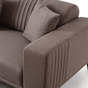 Edsy Home Regnar 3+3+1+1 Koltuk Takımı Kahverengi