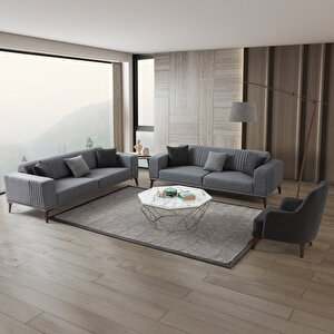 Regnar 3+3+1 Koltuk Takımı Gri Gri