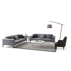 Regnar 3+3+1 Koltuk Takımı Gri Gri