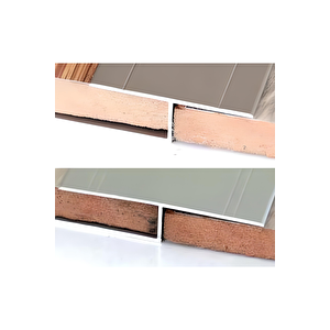 40x8 Mm  Lami̇nant Parke Z Profi̇li̇ Gri̇ ( 5 ADET )