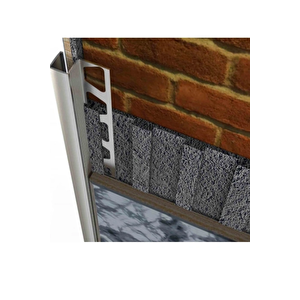 10 Mm Alümi̇nyum Çi̇ft Yönlü Kare Serami̇k Köşe Profi̇li̇ Parlak ( 5 ADET )