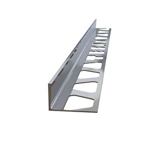 12 Mm Alm.mat Gri̇ Serami̇k Köşe L Bi̇ti̇m Profi̇li̇ ( 5 ADET )