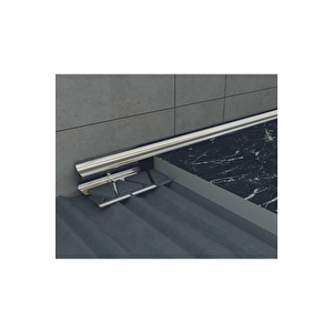 12 Mm Alm. Serami̇k İç Köşe Profi̇li̇ Mat Si̇yah 2.7m Boy ( 5 ADET )