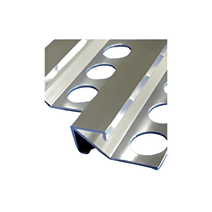 12 Mm Alümi̇nyum Çi̇ft Yönlü Kare Serami̇k Köşe Profi̇li̇ Parlak ( 5 ADET )