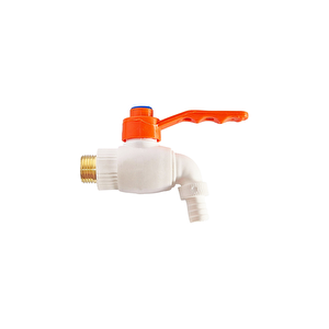 Plasti̇k Musluk Küresel Kollu Sari Di̇şli̇