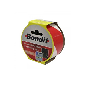 Bondit Kirmizi-beyaz Yer İşaretleme Bandi (50 Mm)