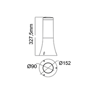 Horoz (orki̇de-1) 40 W Si̇yah Plasti̇k Bahçe Aydinlatmalari