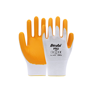 ̇ Sari-beyaz Ni̇tri̇l Eldi̇ven Pn-2 No:9