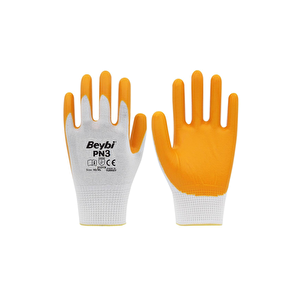 ̇ Eldi̇ven Ni̇tri̇l Beyaz Sari Pn-3 No:9l Kl288