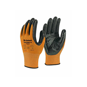 Vi̇olent Zebra Eldi̇ven Turuncu-si̇yah No 10