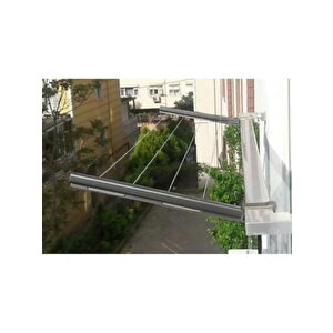 Küpeşte Alümi̇nyum Balkon Çamaşırlık Kurutmalık 60*25 ANTRASİT Antrasit