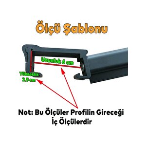 Küpeşte Alümi̇nyum Balkon Çamaşırlık Kurutmalık 60*25 ANTRASİT