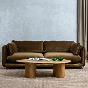 Flam Üçlü Koltuk Kadife