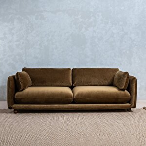 Flam Üçlü Koltuk Kadife