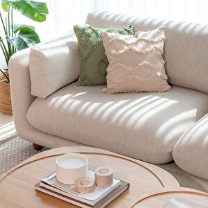 Flam Üçlü Koltuk Keten