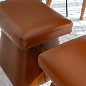 Hazel Puf Deri Siyah