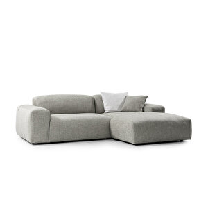 Tate Köşe Koltuk Sağ Keten Gri