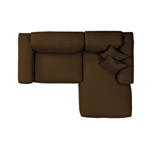 Tate Köşe Koltuk Sağ Keten Kahverengi