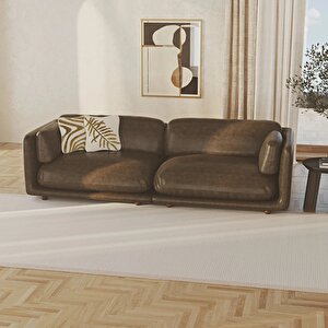 Flam Dörtlü Koltuk Deri Roasted Coffee