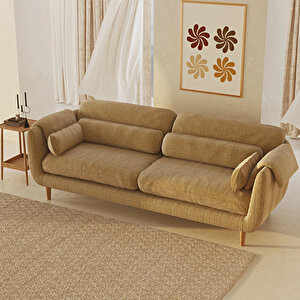 Mevy Üçlü Koltuk Fitilli Kadife