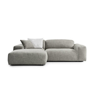 Tate Köşe Koltuk Sol Keten Gri