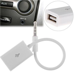 Usb To Aux Kablo Stereo Di̇şi̇ Ses 3.5mm Mp3 Player Telefon Otg Kulaklik