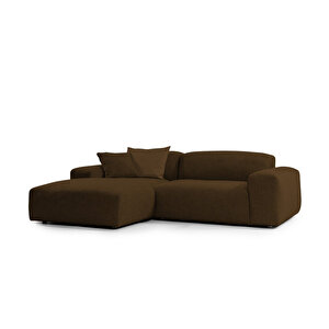 Tate Köşe Koltuk Sol Keten Kahverengi