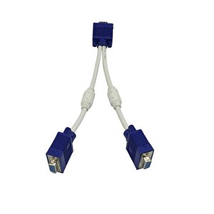 4567 Vga Y Kablo Çoklayıcı Switch Splitter Kablosu Çoklu Monitör Tv