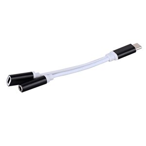 4418 Type C To 3.5mm Stereo Kulaklık Şarj Çevirici Dönüştürücü Adaptör