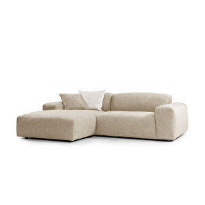 Tate Köşe Koltuk Sol Keten Krem