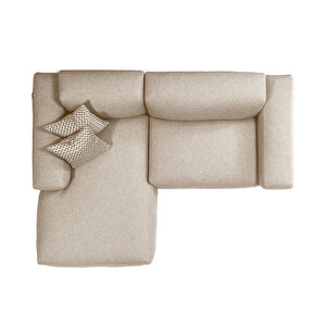 Tate Köşe Koltuk Sol Keten Krem