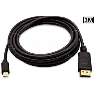 3m Metre Mini Displayport To Displayport Kablo 3 Metre Mini Displayort Kablo