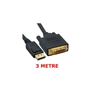 Displayport To Dvi 24+1 Çevirici Kablo - Dp To Dvi - 3 Mt