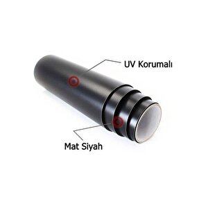 Mat Siyah Yapışkanlı Kaplama Folyo 80x122 Cm