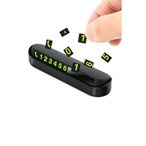 Araç Torpido Üstü Geçici Park Telefon Numaratörü Aç Kapa Pratik Kullanım 3 Adet