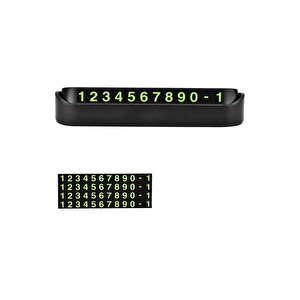 Araç Torpido Üstü Geçici Park Telefon Numaratörü Aç Kapa Pratik Kullanım 3 Adet