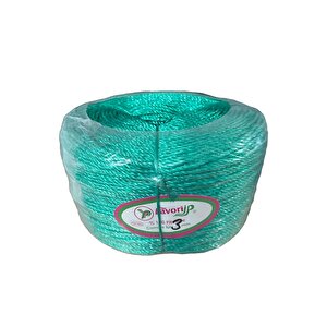 Favori İp Halat Fh03 Pp Naylon Burgulu Örgü Çamaşır İpi - Yeşil - 100 Metre - 1 Adet