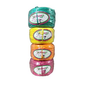 Favori İp Halat Fh03 Pp Naylon Burgulu Örgü Çamaşır İpi - Yeşil - 100 Metre - 1 Adet