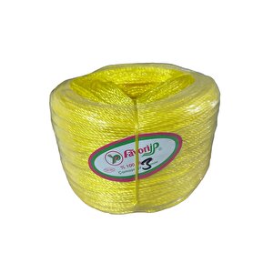 Favori İp Halat Fh03 Pp Naylon Burgulu Örgü Çamaşır İpi - Sarı - 100 Metre - 1 Adet